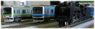 Series E231-500 of Yamanote line, Series 209-500 Keihin-tohoku line, Steam locomotive D51-489