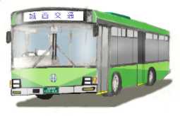 [Non-step Bus] It's new face!